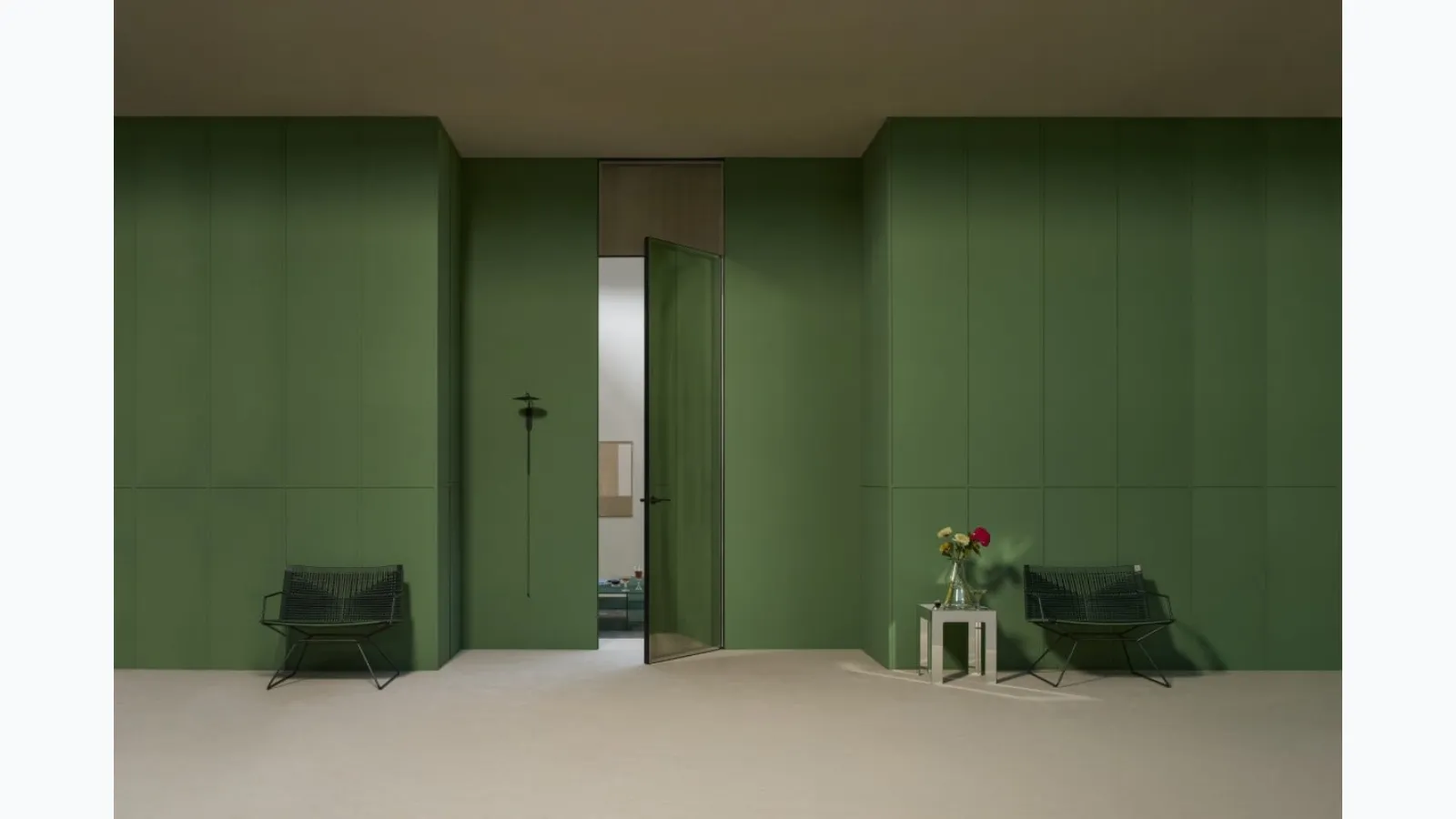 Aladin Swing Plain Duo interior door by Glas Italia