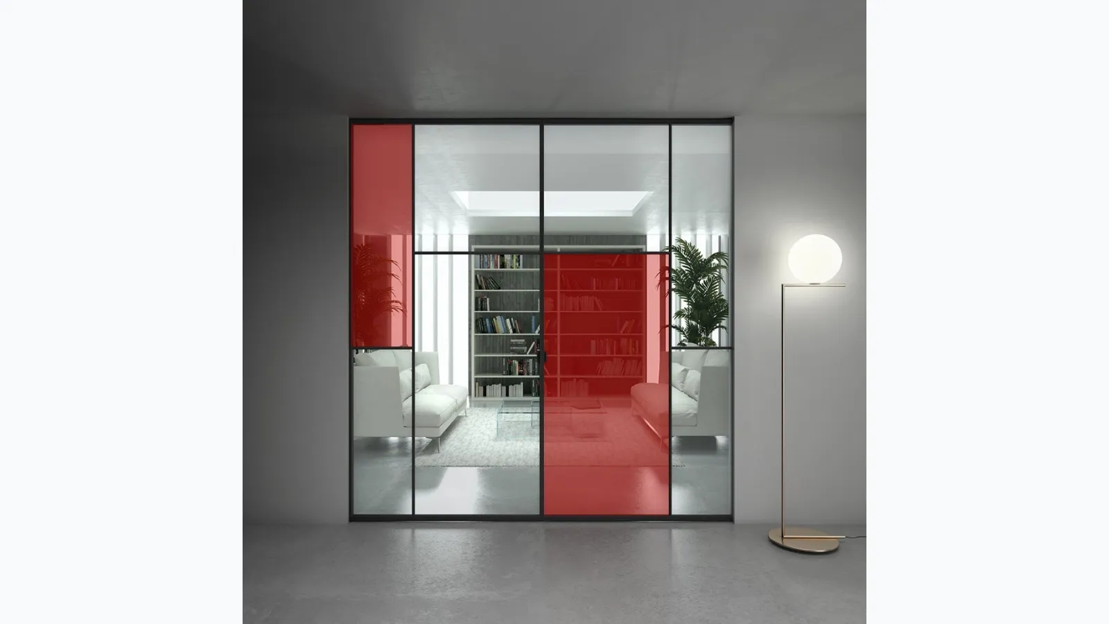 Sherazade Double Pocket Patchwork interior door by Glas Italia
