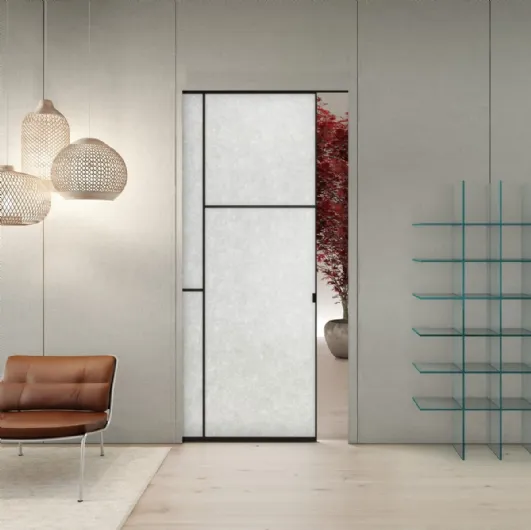 Sherazade Pocket Patchwork internal door by Glas Italia.