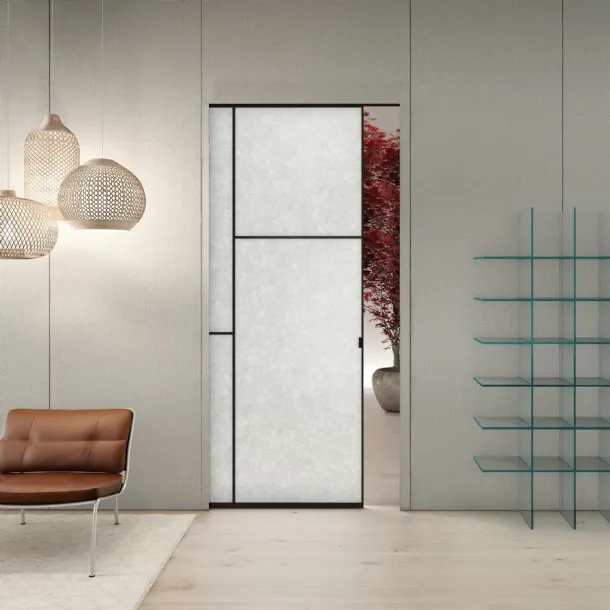 Sherazade Pocket Patchwork internal door by Glas Italia.
